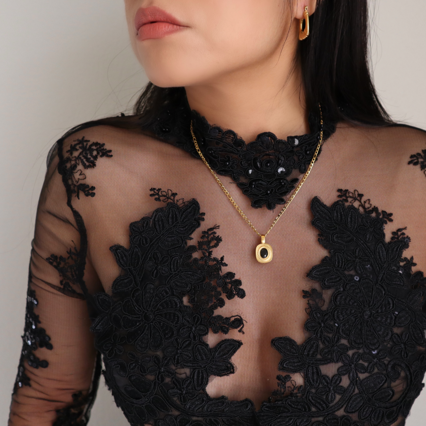 Teoma Black Vintage Necklace