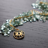 Gemini Black Coin Enamel Zodiac Necklace