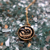 Scorpio Black Coin Enamel Zodiac Necklace