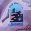 Aquarius Zodiac Halographic Vintage Sticker