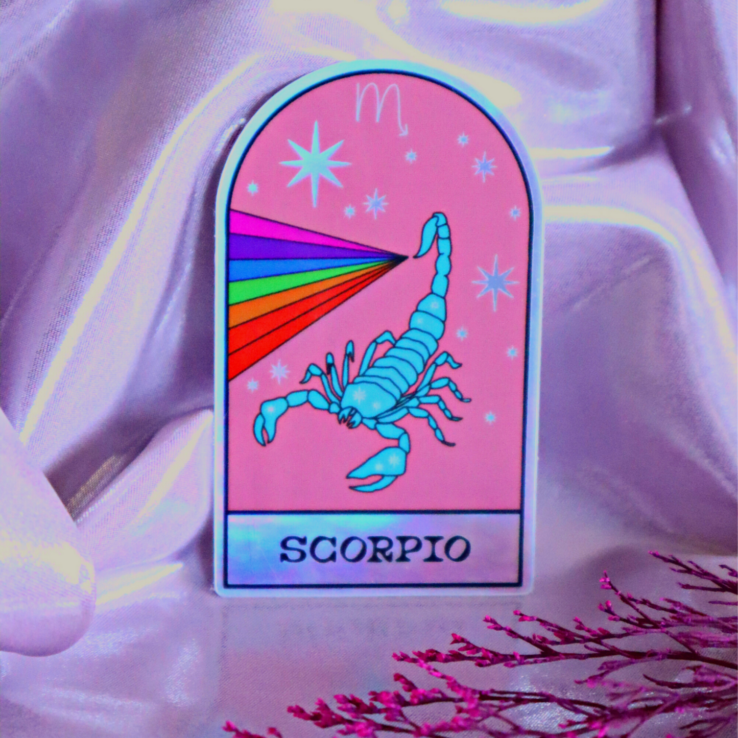 Scorpio Zodiac Halographic Vintage Sticker