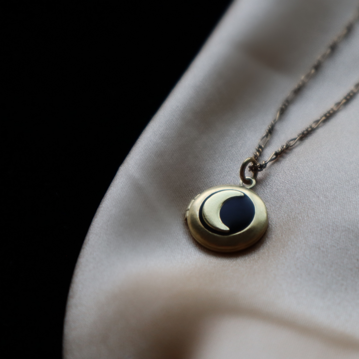 Yin & Yang Moon Locket BFF Necklace