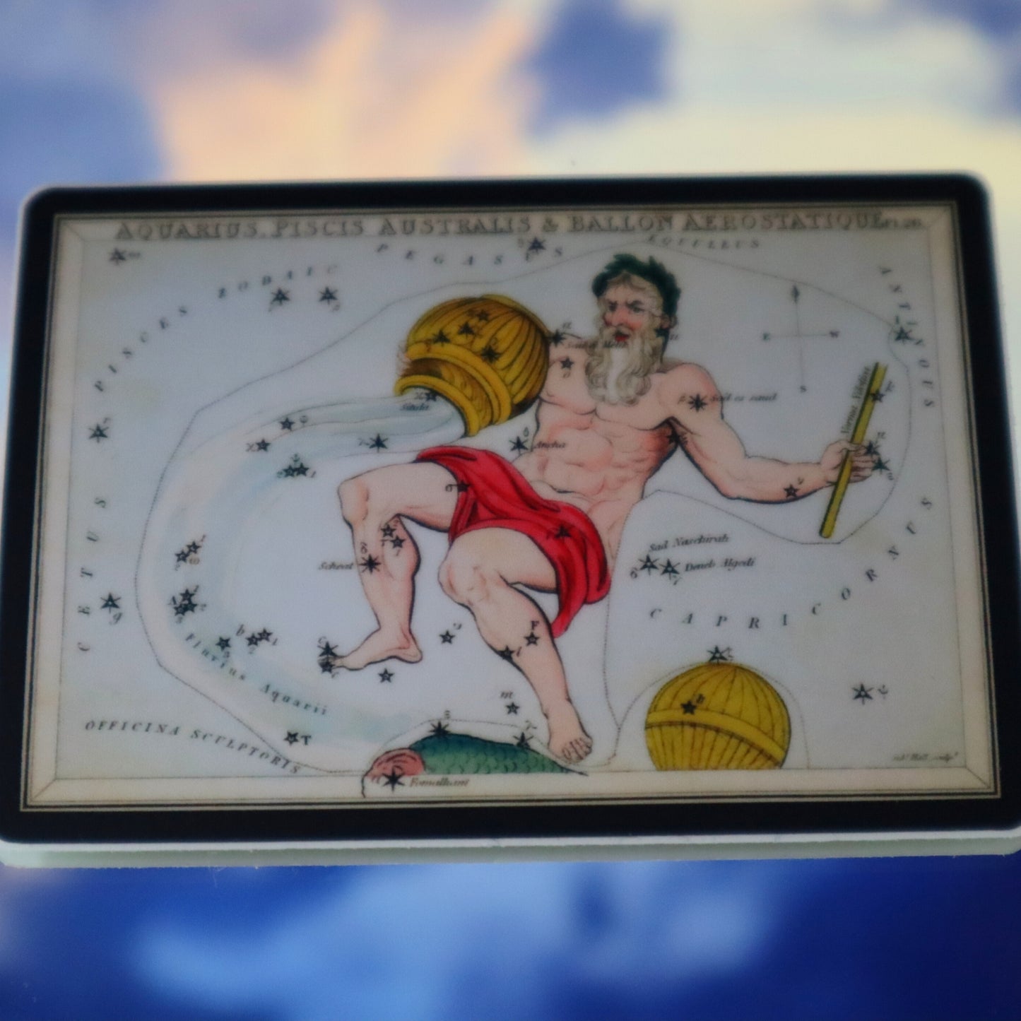 Aquarius Vintage Astrological Sign Sticker