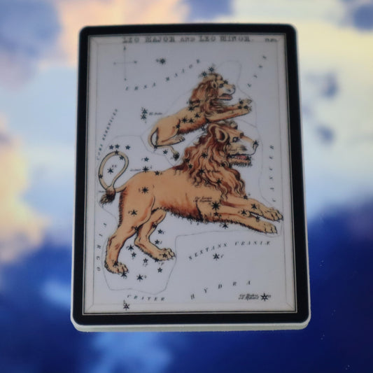 Leo Vintage Astrological Sign Sticker
