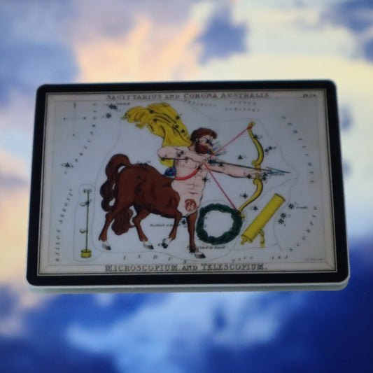 Sagittarius Vintage Astrological Sign Sticker